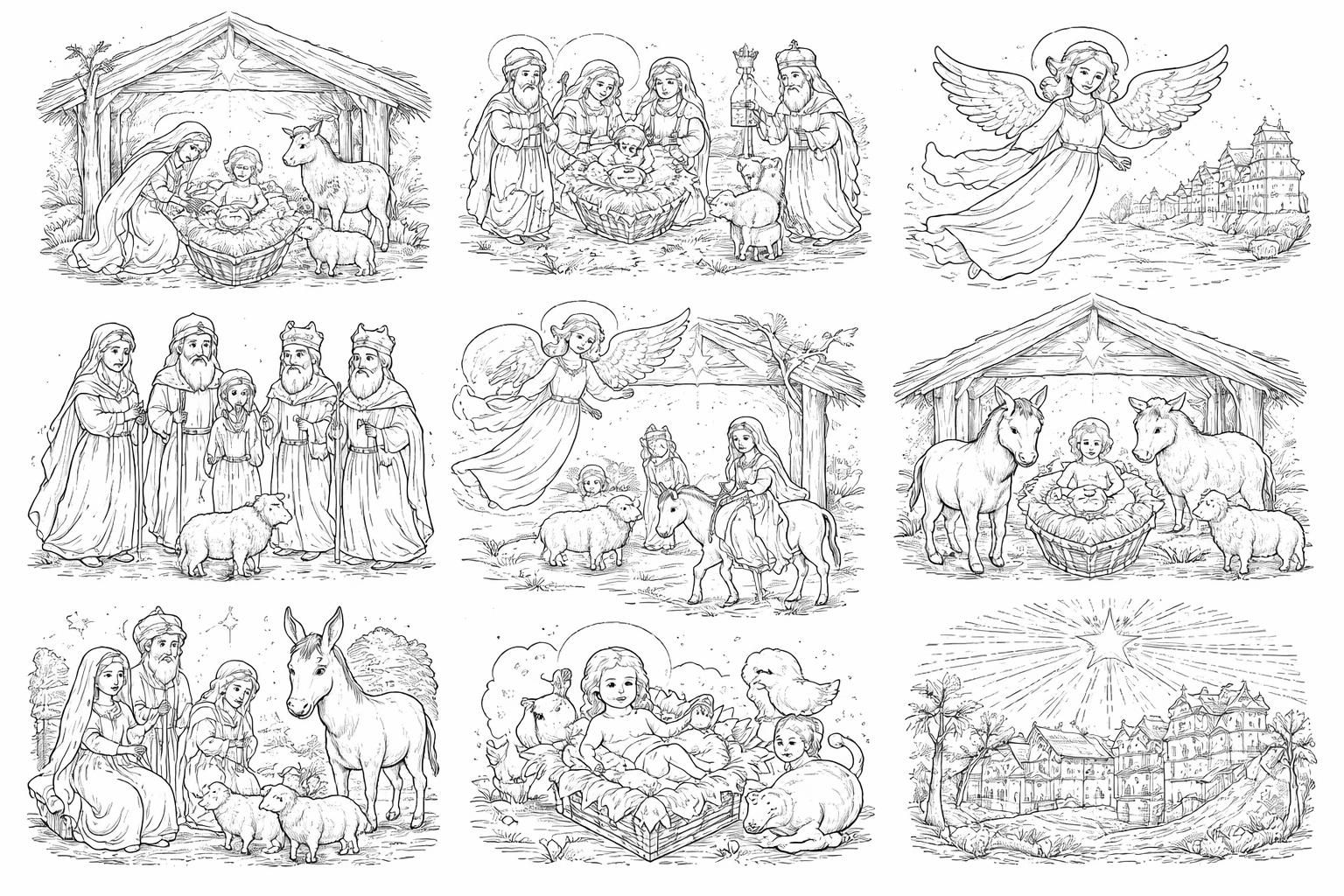 découvrez 10 modèles de coloriage de crèche à imprimer pour divertir et émerveiller vos enfants pendant les fêtes de noël.