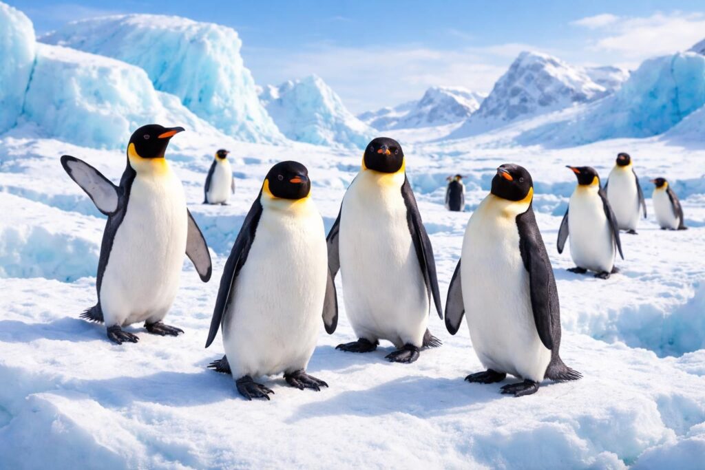 découvrez l'antarctique en coloriants des pingouins! une activité ludique et éducative idéale pour les enfants curieux de la faune polaire.