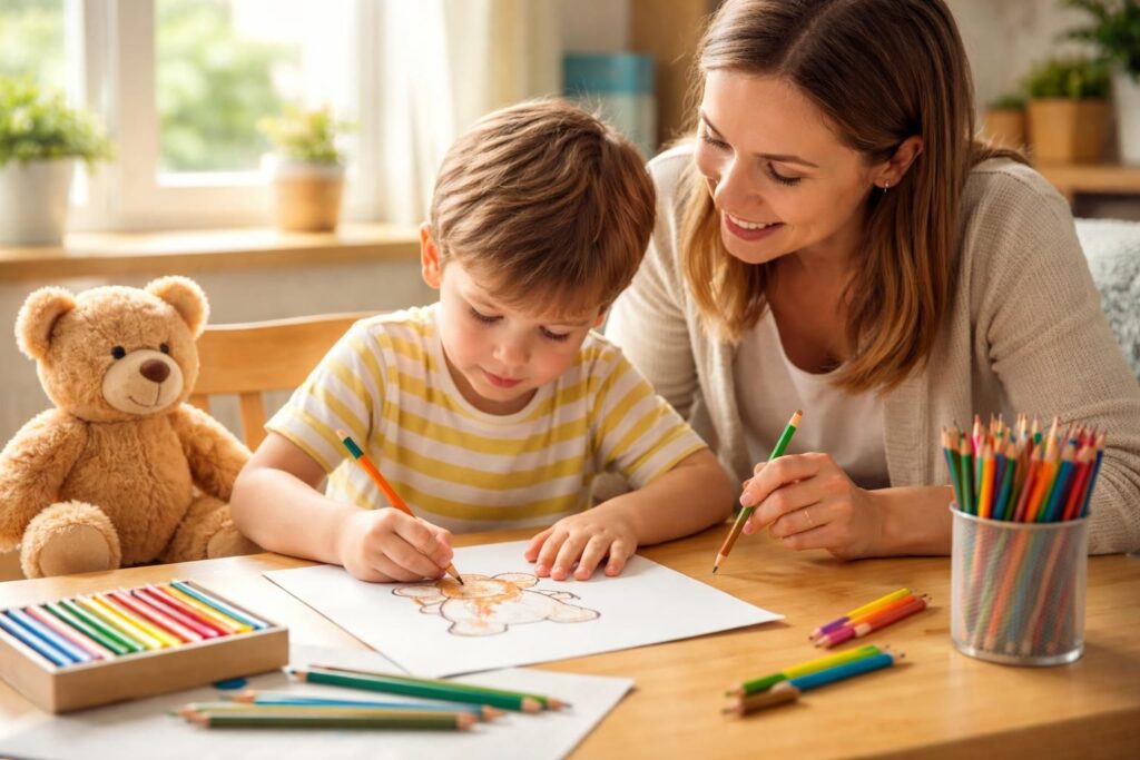 découvrez des conseils pratiques pour initier vos enfants au coloriage d'un ourson et stimuler leur créativité dès le plus jeune âge.