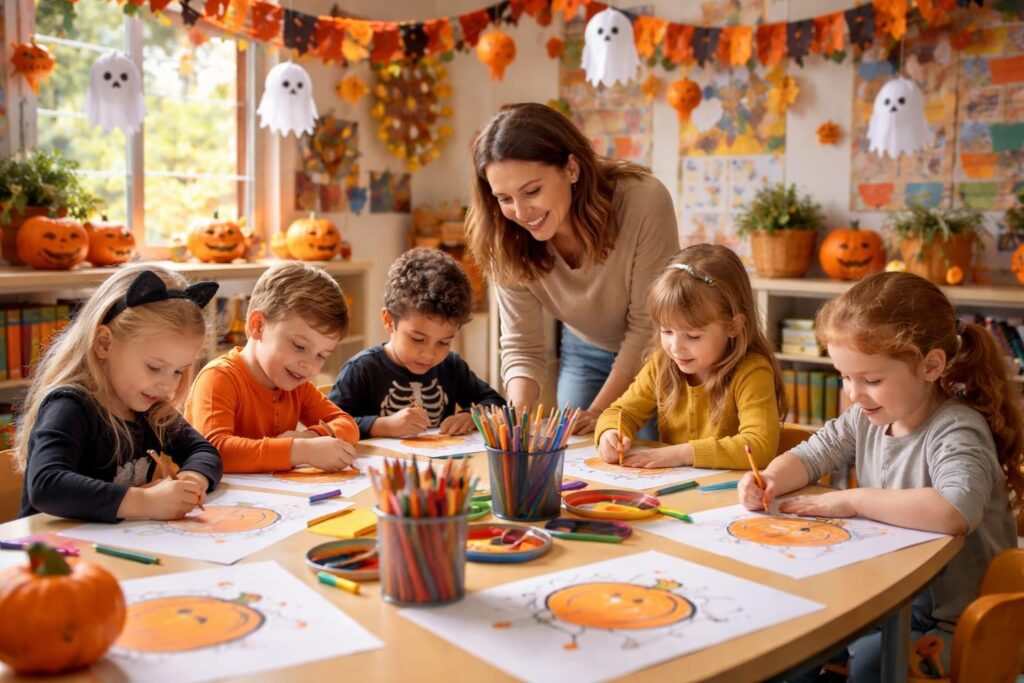 découvrez comment organiser une activité de coloriage de citrouille en maternelle pour halloween, adaptée aux tout-petits, facile à mettre en place et ludique pour stimuler leur créativité.