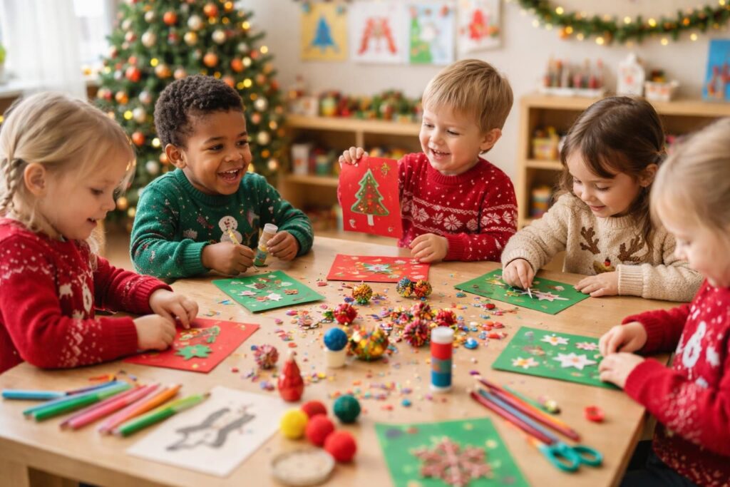 découvrez comment créer une carte de noël maternelle simple et magique qui émerveillera vos enfants avec des idées ludiques et faciles à réaliser.