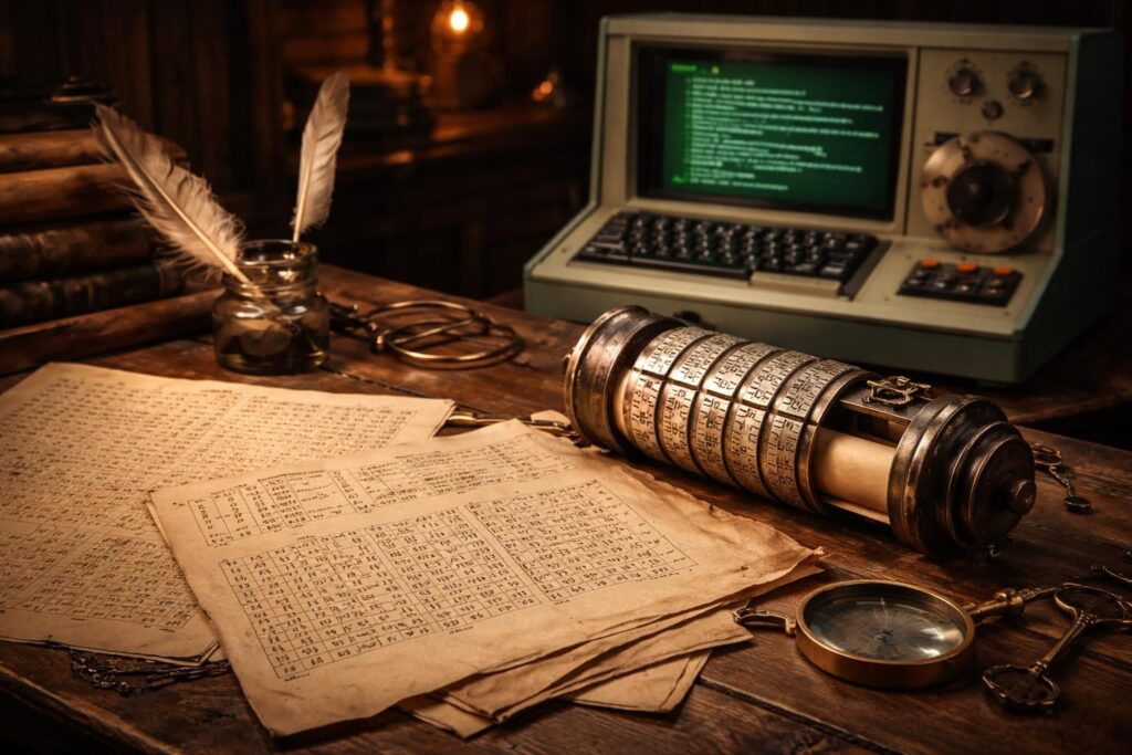 explorez l'évolution fascinante des codes secrets et découvrez comment les lettres et les chiffres ont été utilisés pour transmettre des messages codés à travers l'histoire.