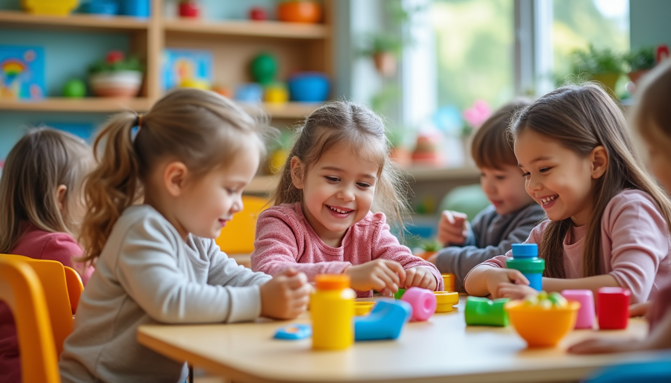 explorez des jeux collectifs d'intérieur adaptés à la maternelle, conçus pour encourager la coopération, le partage et l'esprit d'équipe chez les jeunes enfants.