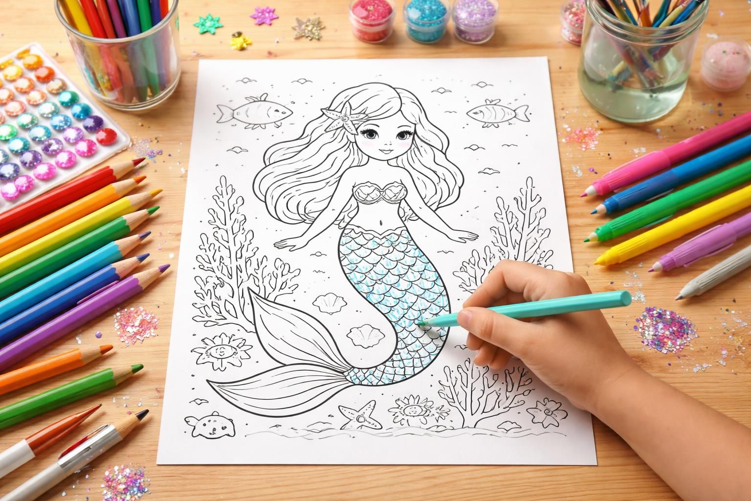 découvrez des astuces amusantes pour rendre le coloriage à imprimer d'une sirène en pdf encore plus divertissant pour les enfants et les adultes.