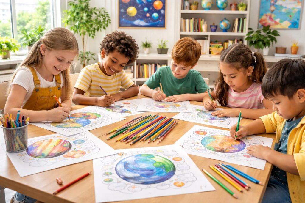 découvrez les avantages d'intégrer une planète à colorier dans les activités pédagogiques pour stimuler la créativité, l'apprentissage et la sensibilisation à l'environnement chez les enfants.