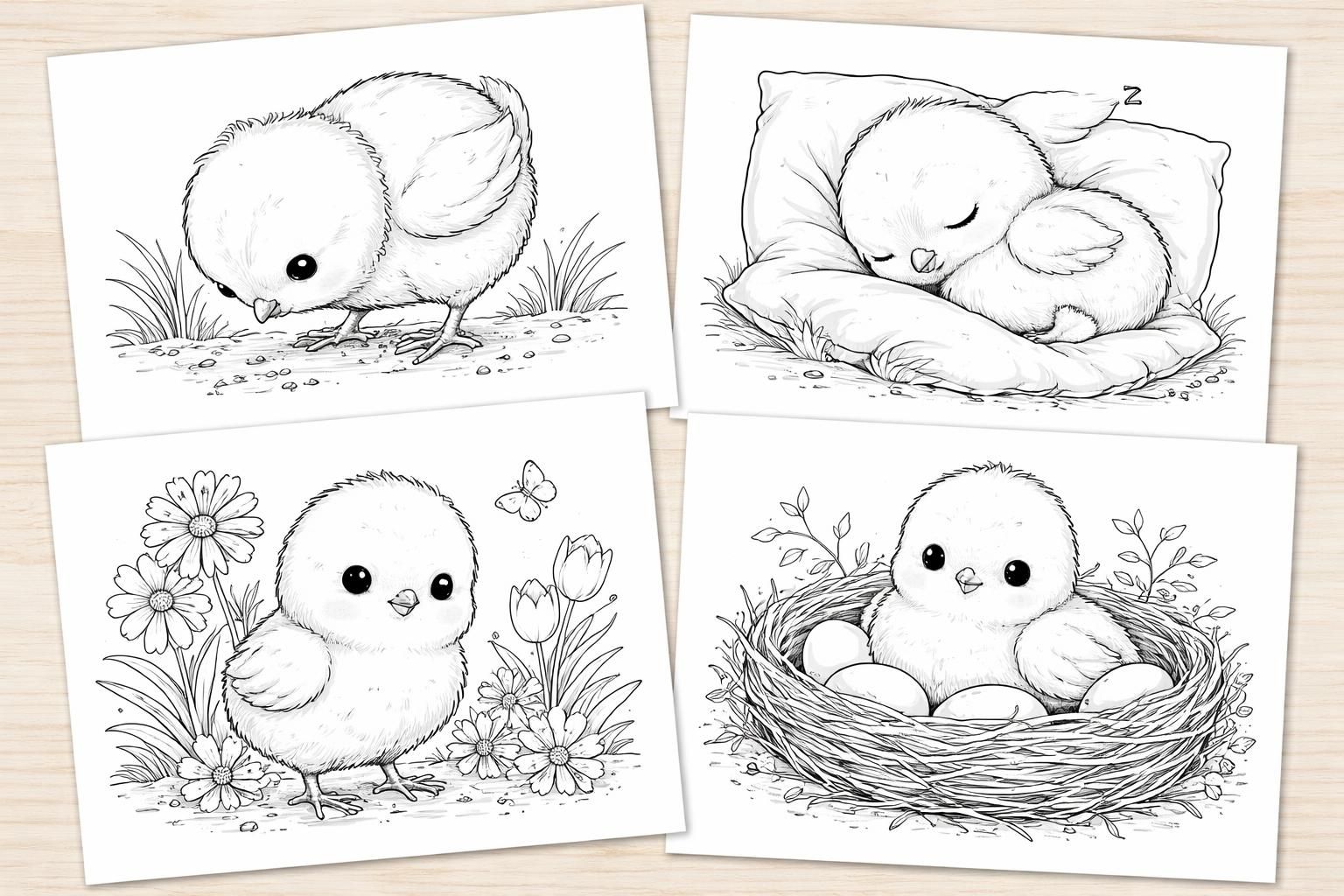 découvrez les plus belles planches de coloriage d'un poussin à imprimer gratuitement pour amuser et développer la créativité des enfants.