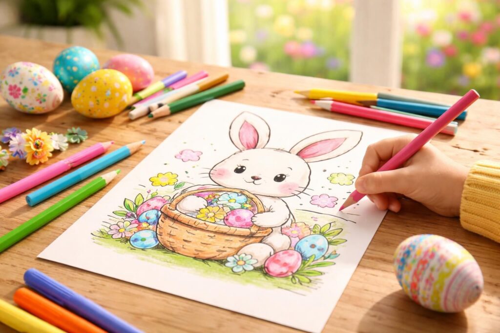 découvrez pourquoi le lapin de pâques en coloriage est l'activité idéale pour occuper les enfants pendant les vacances, alliant créativité, amusement et esprit festif.