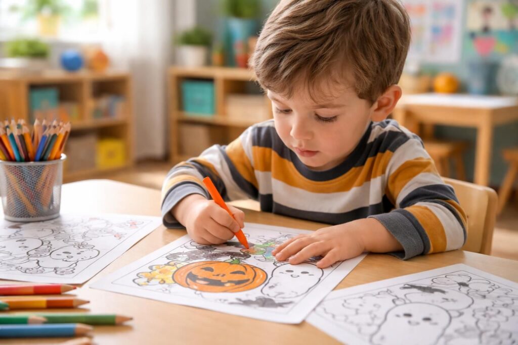 découvrez pourquoi les coloriages à imprimer halloween en maternelle au format pdf sont idéaux pour stimuler la motricité fine des enfants tout en s'amusant avec des activités créatives et saisonnières.